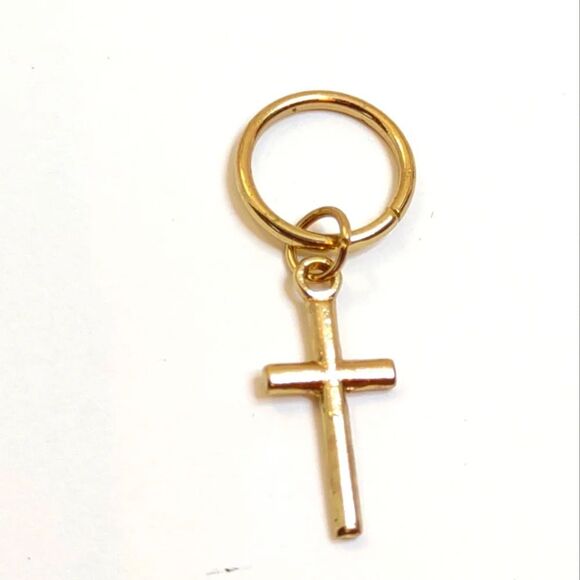 Gold Cross Hair Jewelry lot of 3 - Picture 6 of 6